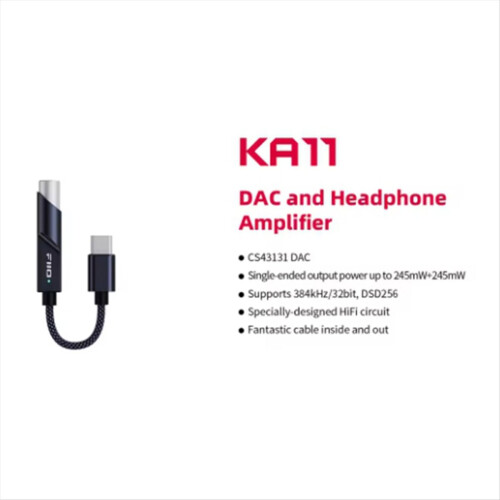 KA11 Type C/for Interface to 3.5mm Audio Adapter 32bit/384KHz,USB Dongle HiFi Amplifier for Android/Win,A 2