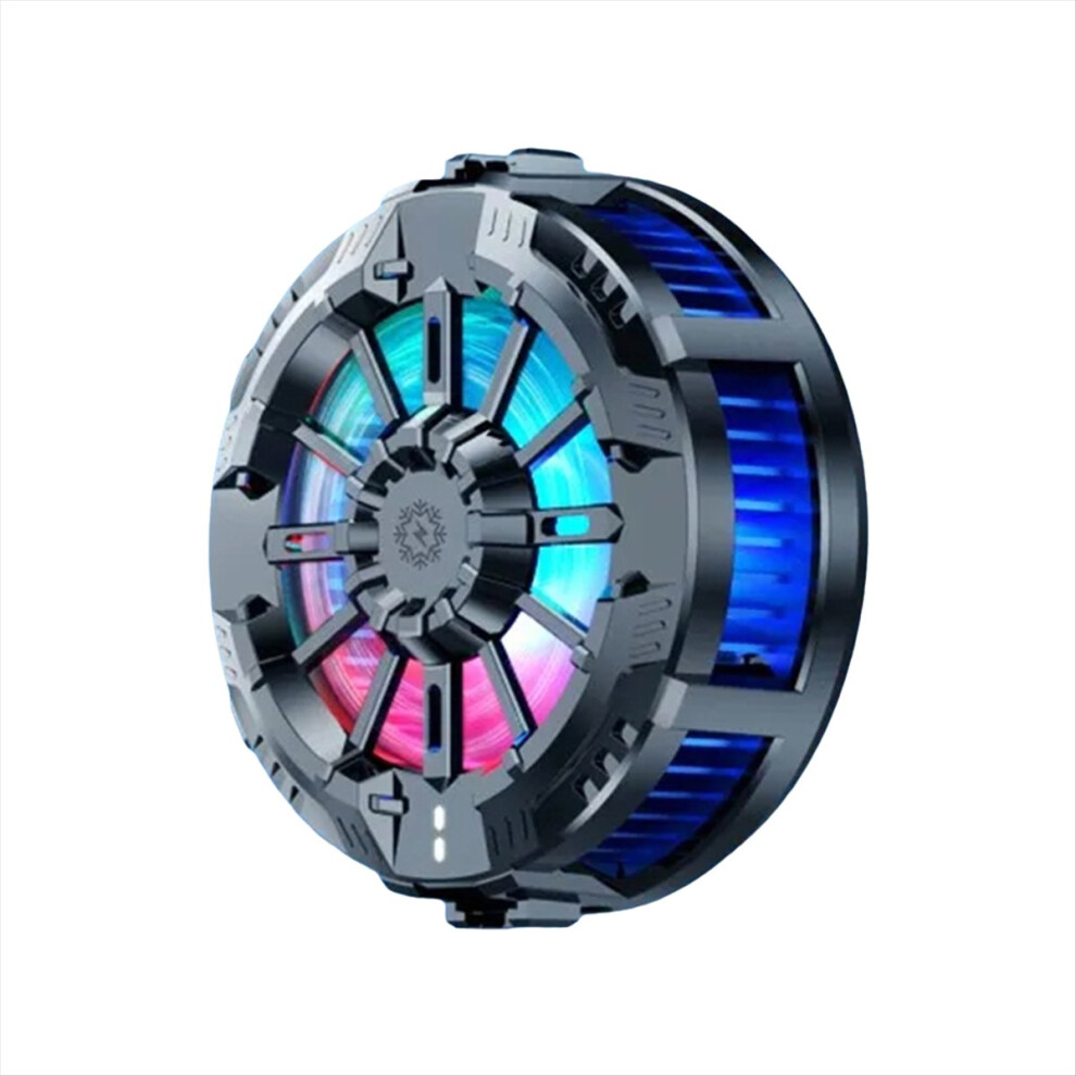 Magnetic Back Clip Phone Cooling Fan With Digital Display Rgb Mobile Gaming Cooler For Exogio