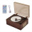 Bluetooth Speaker CD Player Compatible with 5.1 Album Tray-Loaded Walnut 1