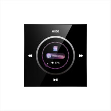 Wall Mounted Bluetooth Audio Control Panel 86 Ceiling Speakers for Home Background Music System Black