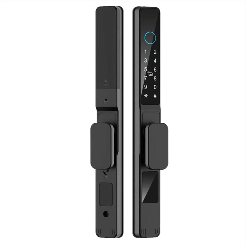 Tuya Wifi App Waterproof Smart Aluminum Door Lock Double Hook Mortise Fingerprint Password Sliding A 4852902500999