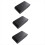 3pcs 433MHz Wireless Vibration Glass Break Detector, Adjustable Sensitivity, Compatible with Alarm Systems Black 1