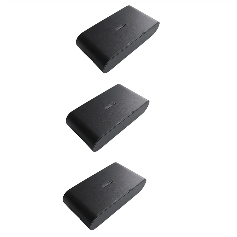 Exogio 3Pcs 433Mhz Wireless Vibration Glass Break Detector, Adjustable Sensitivity, Compatible With Alarm Systems Black