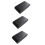 3pcs 433MHz Wireless Vibration Glass Break Detector, Adjustable Sensitivity, Compatible with Alarm Systems Black 10