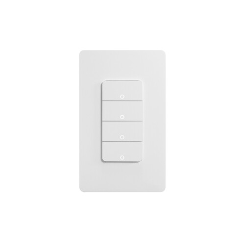 Matter WiFi Smart Light Switch 4-Gang US Push Button Wall APP Voice Control Work with Home