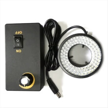 Industrielles CCD-Lichtmikroskop für maschinelles Sehen, LED-Weißlicht, Innendurchmesser 50 mm, 96-Korn-Lampe, 6–10 W, 220 V, UK-Stecker