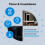 Matter WiFi Smart Light Switch 4-Gang US Push Button Wall APP Voice Control Work with Home 6