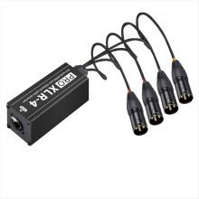 4-Kanal-XLR-Audio- und Netzwerkkabel-Extender, DMX512-Signal-Extender für Bühnen-, Ton- und Lichttechnik in Studios B