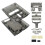 Transparent Shell Replacement Case Substitute Accessories for SNES Console Super Black 6