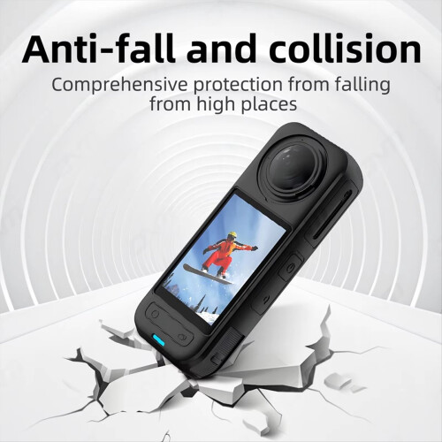 For X5 Panoramic Action Camera Protective Case Silicone Shockproof Cover for 2