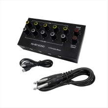 AU-501 Kondensatormikrofon-Expander, 5-Kanal-Mixer mit 6,5-mm-Klinkenstecker und Mehrkanal-Eingangsverteiler