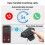 Motorcycle Headset Wireless Bluetooth Hands-Free Phone Call Intercom Music Player 3