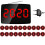 Wireless Restaurant Pager Calling System 20 Call Button with LED Display for Bar Customer Service EU Plug 15