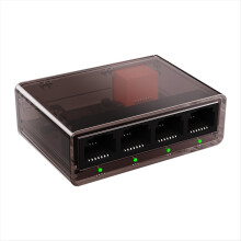 Gigabit-Netzwerkkabel-Splitter 1 auf 4, 5-Port-Kunststoffgehäuse, 4-Port-Switch (Ein- und Ausgang)