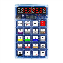 DIY Calculator Kit LED Display Electronic Making with Battery SMD Soldered for Solder Project A