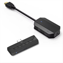 WLAN-Repeater – Kompatibler Empfänger, Typ-C-Sender, Smartphone, Tablet, Laptop für Videostreaming auf HDTV