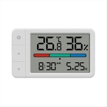 Intelligentes Thermometer, Hygrometer, Multifunktionsuhr, Digitalanzeige, Wetterstation mit Sensor für Zuhause