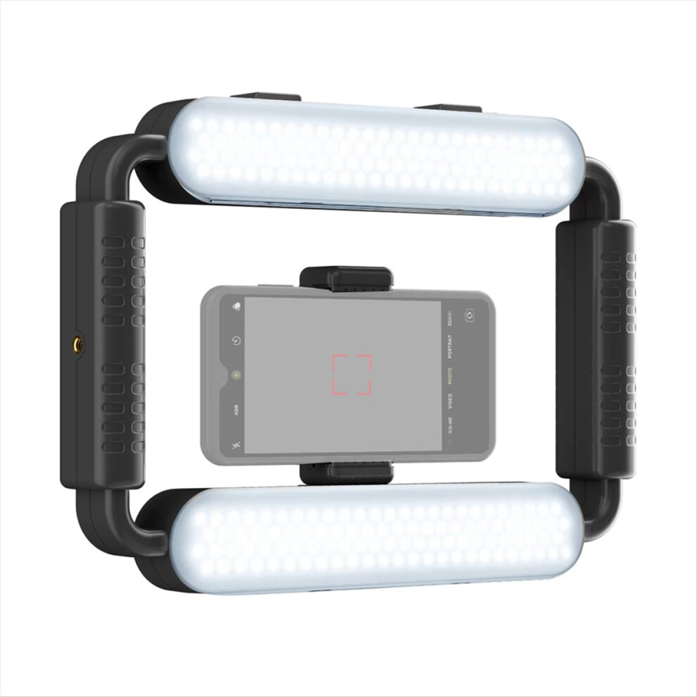 Smartphone Video Rig Photography Led Handheld Phone Selfie With Stabilizer Bracket Vlog Grip Light 4852902587341