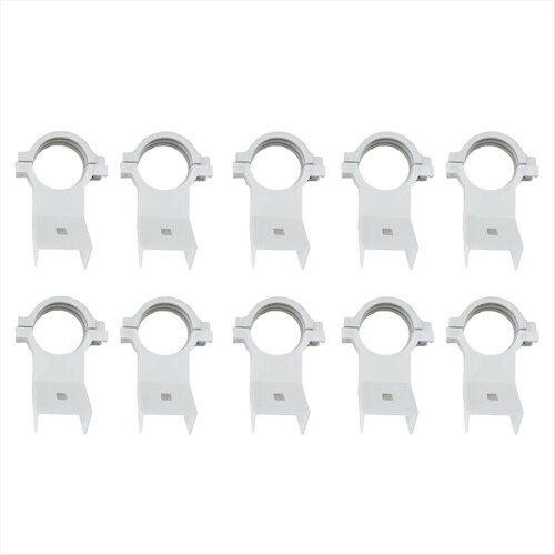 10pcs KU High-Frequency Head Clamp LNB Bracket for Satellite Dishes 20mm Plastic Multiple Dish Sizes