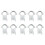 10pcs KU High-Frequency Head Clamp LNB Bracket for Satellite Dishes 20mm Plastic Multiple Dish Sizes 7