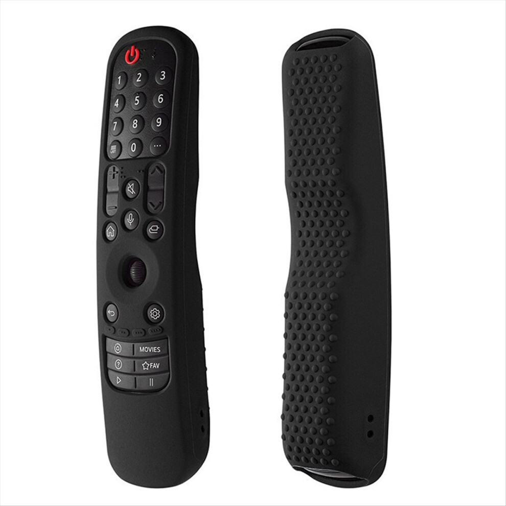 Photos - Remote control Shockproof Silicone Remote Cover for Smart TV an-MR21 MR22 Protective Sleeve,Black