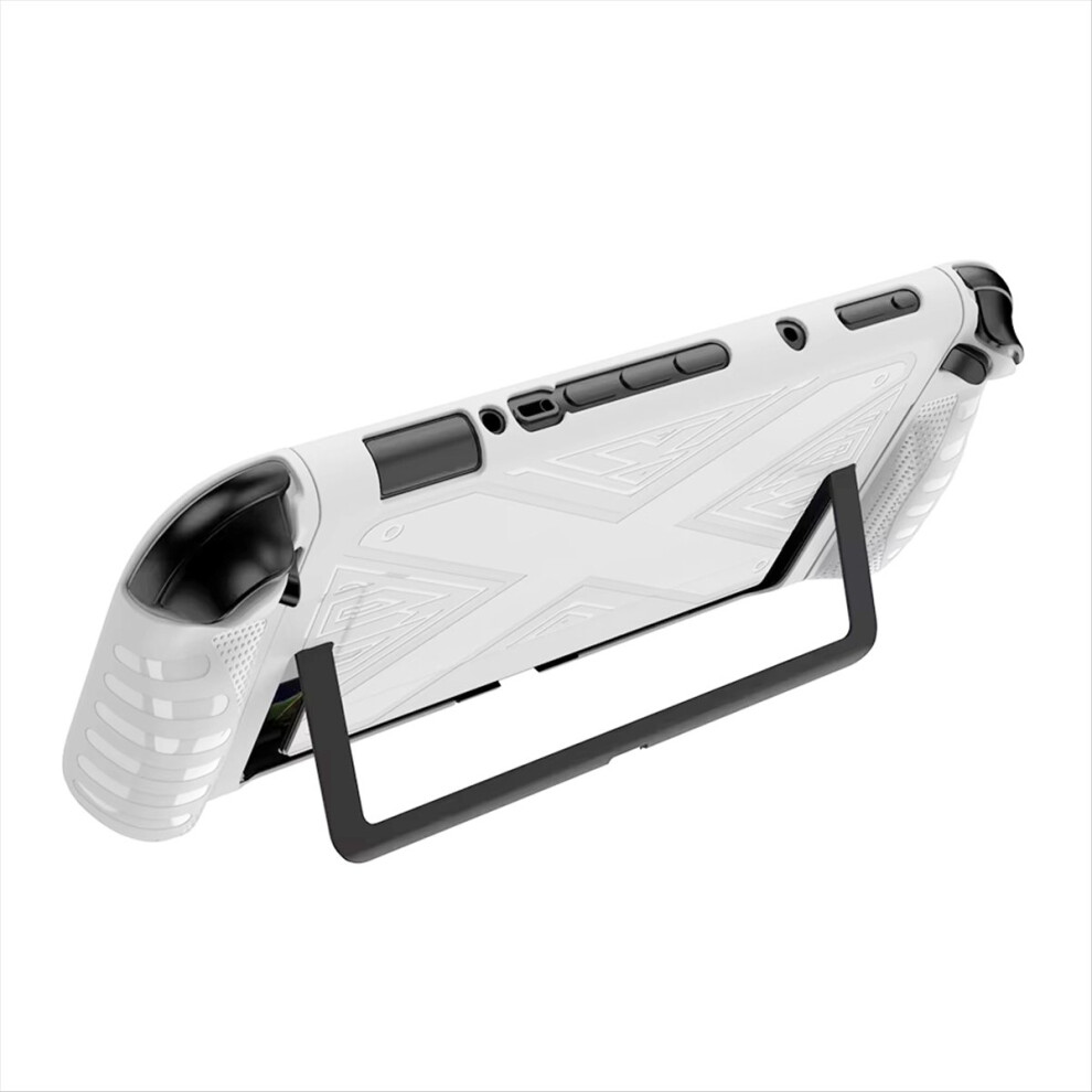 Tpu Protective Shell For Switch 2 Handheld Game Console Case Shockproof Back Cover With Kickstand Accessories White Exogio
