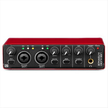 Audio Interface SoundCard Wired AD Converter with Monitoring Electric Guitar Live Recording for Studio Singing Podcast,A