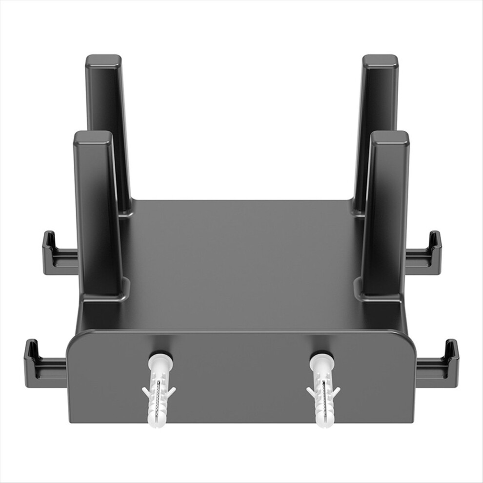 Router Wall Mount Bracket Wifi Storage Box Wall-Mounted Holder Mounted Cable Organizer For Top Black 4852902507882
