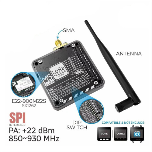 For LoRa 868Mhz Communication Module V1.2 with External Antenna SX1262 Solution Long Distance 1