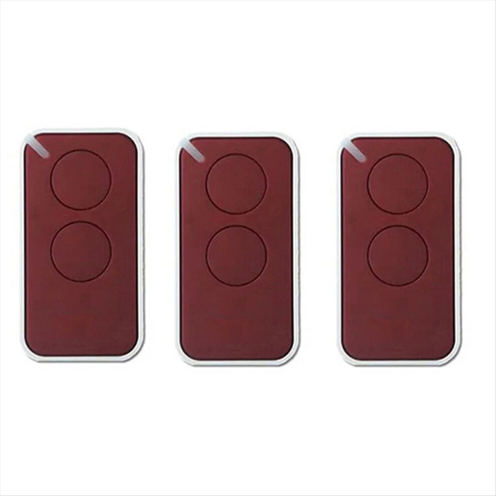 For Nice Universal Garage Remote Control 433.92Mhz 2-Channel Rolling Code Transmitter For Gates Reddish Brown 4852902596862