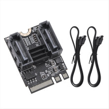 M.2 A+E auf SATA 3.0 Adapter 6 Gbit/s Riser-Karte M.2 Key-M Konverter PCIE Dual 3.0 Erweiterung JMB582 Chip