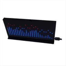 AS1424 DIY Auto-Musikspektrum-Anzeige-Kit LED-Pegelanzeige Elektronischer visueller Monitor DC 5V