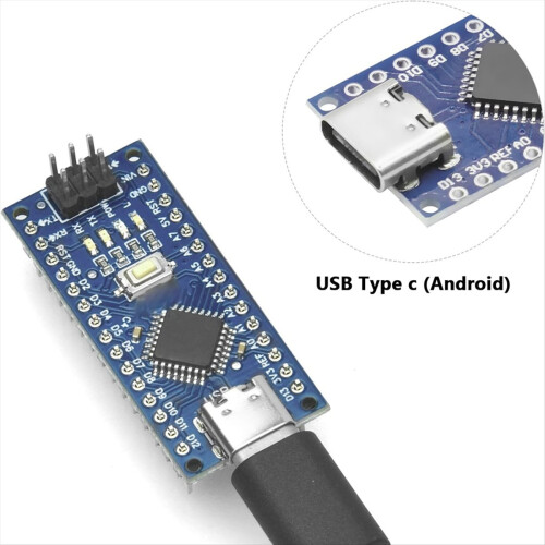 Für Nano 3.0 Mini Typ-C mit Bootloader für Controller CH340 USB-Treiber 16MHz ATMEGA328P 1