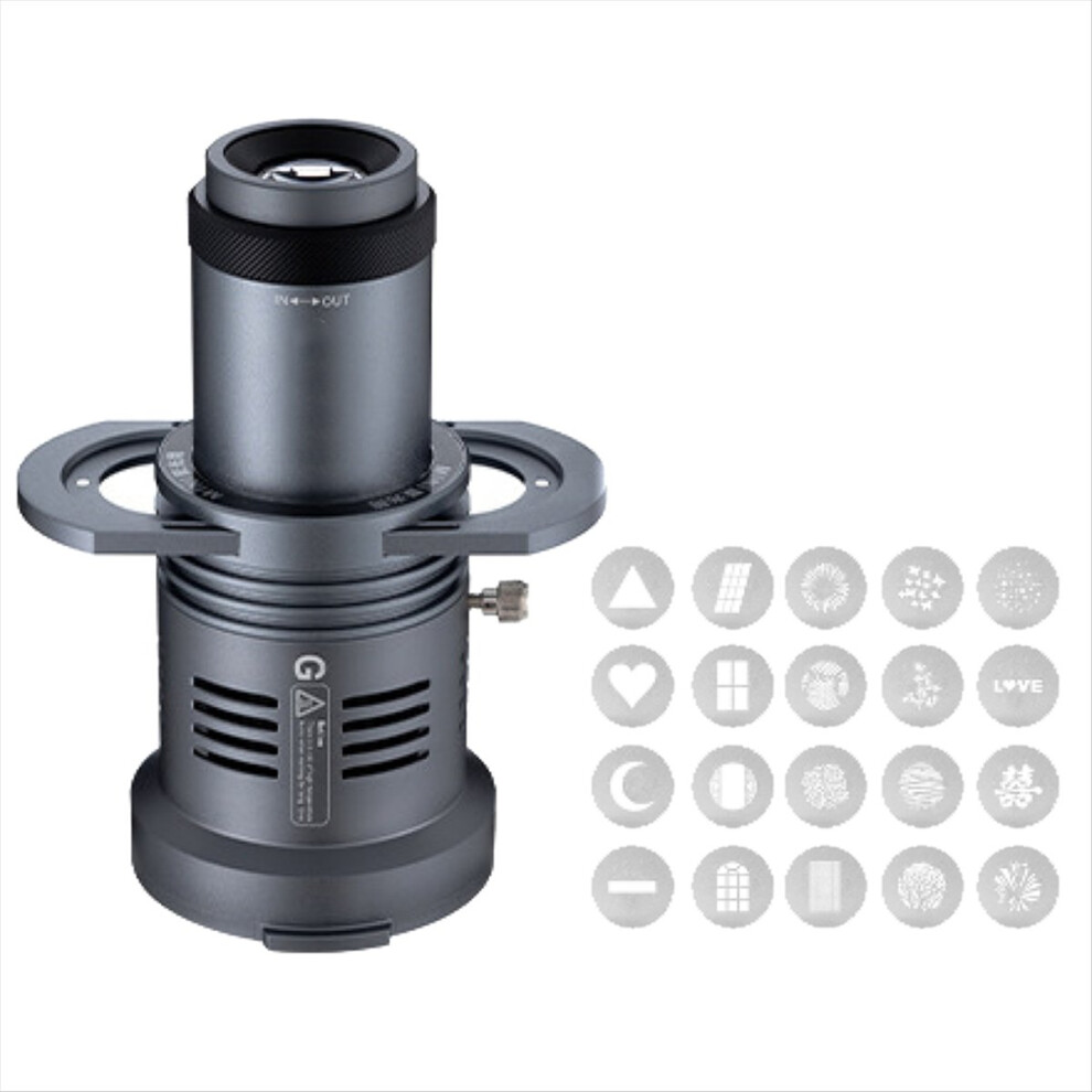 Al20 Photograph Flash Snoot Conical Lens Art Special Shaped Beam With Optical Spot 20 Gobos For Mount Light 4852902514835