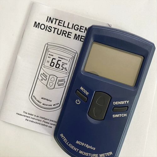 MD918plus Inductive Wood Moisture Meter 4-80% LCD Display HF Electromagnetic Waves Timber Damp Humidity Detector 2