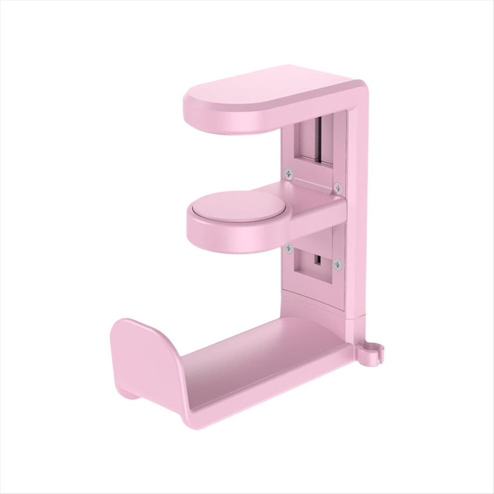 Rotating Headphone Stand Adjustable Clamp-On Holder Pc Gaming Headset With 360 Degree Swivel Pink 4852710085565