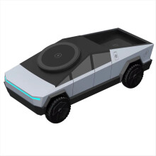 3 in 1 Desktop Wireless Charger for Smartphone Cybertruck Style Exterior , & Watch, Earbuds