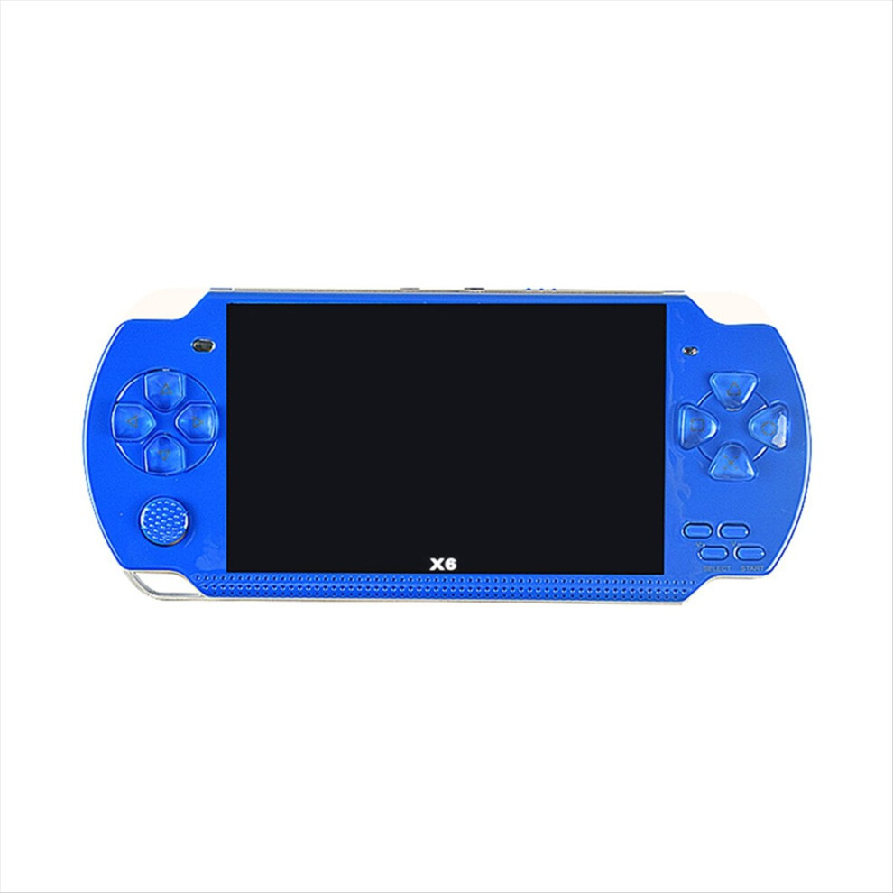 X6 Handheld Game Console 4.3 Inch Screen Mp4 Player Mp5 8Gb Support For Camera Video E-Book Blue 4852902561488