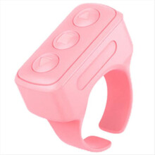 Fernbedienung mit Scrollfunktion, kabellosem Bluetooth-Ring und Videoaufnahmefunktion, pink