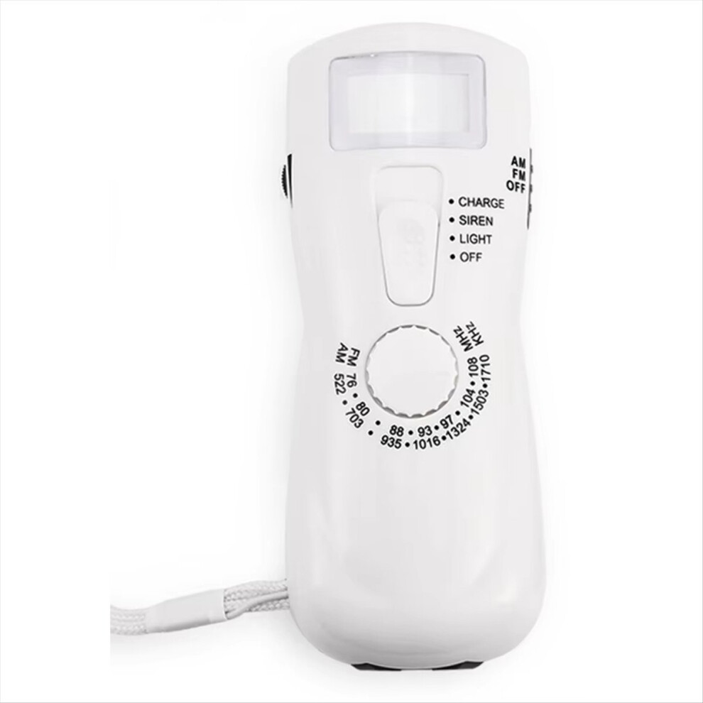 Am Radio Fm Player Portable Emergency Hand Crank Dynamo Power Supply Am/ With Flashlight 4852710089464