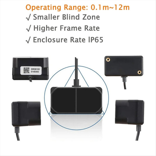 TFmini Plus Lidar Module Single-Point Micro-Range Finder 0.1-12m Waterproof Distance Sensor Obstacle Avoidance 1