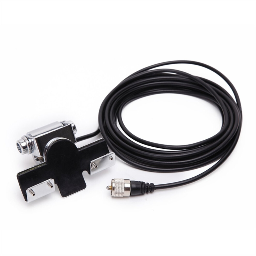 Rb-400 With 5M Cable Car Antenna Bracket Adjustable Angle Hatchback Door For Qty Mobile Radio Silver 4852710005327