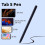 Tablet-Stift für Galaxy Tab S8, S7 FE, S6 Lite, S7+ und S8+ (ohne Bluetooth) 2