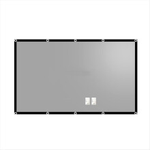 Tragbare, hochhelle Projektionsleinwand mit Lichtschutz, metallreflektierendem Gewebe und Ösen, 60 Zoll