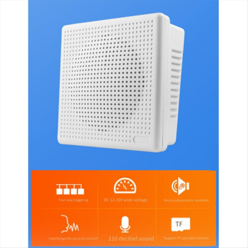 Triggerable Audio Player with 4 Input Channels Programmable Button Triggered MP3 Wall Mount Speaker 2