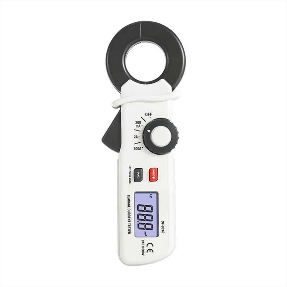 Dt-9810 Mini Ac Leakage Current Clamp Meter 0.1Ma Resolution Electric Fault Detector With Automatic Ranging 4852710000780