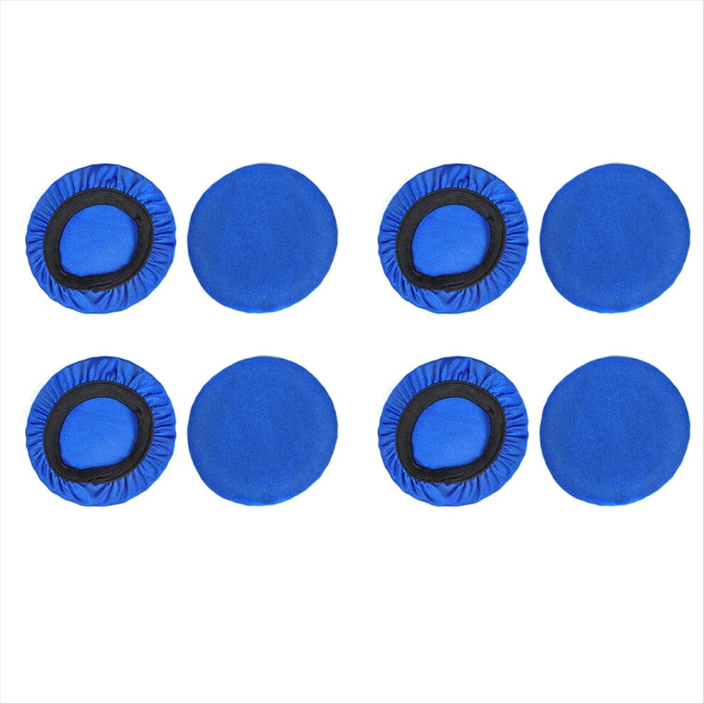 4 Pairs 10Cm Elastic Earpad Covers Headphone Stretchable And Washable Sanitary Earcup Protectors Blue 4852902515030