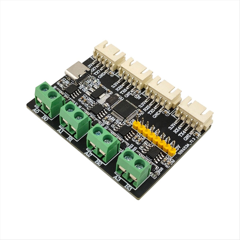 Usb To 4 Way Rs485 + Ttl / Uart Converter Module Multi Port Ch348 Expansion Serial 4852902598064