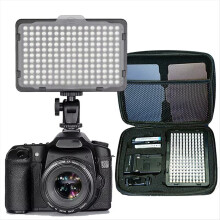 176 LED Light for DSLR Camera Continuous Fill Light, Battery and USB Charger,Carry Case Photography Photo Video Studio