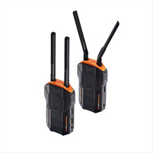 200M Wireless Video Transmitter Receiver with Battery -Compatible Extender Kit for Camera Monitor Projector